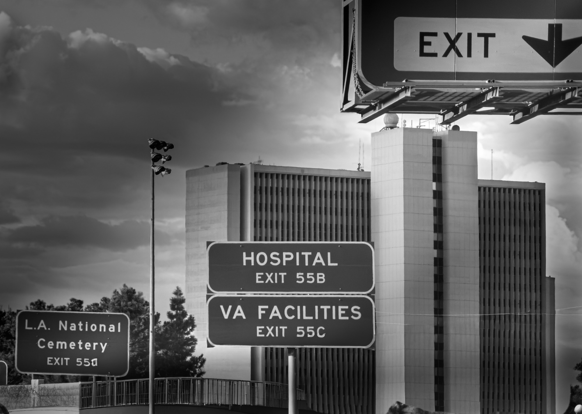 The Final Exit — street photo by Les Zackler, scored 8.2/10 by REVIEWR's AI critique